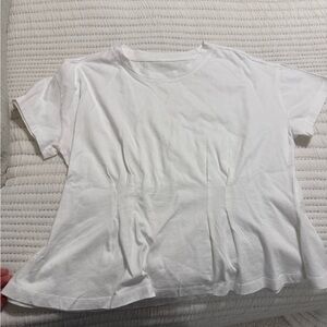 Free People Movement pleated peplum top